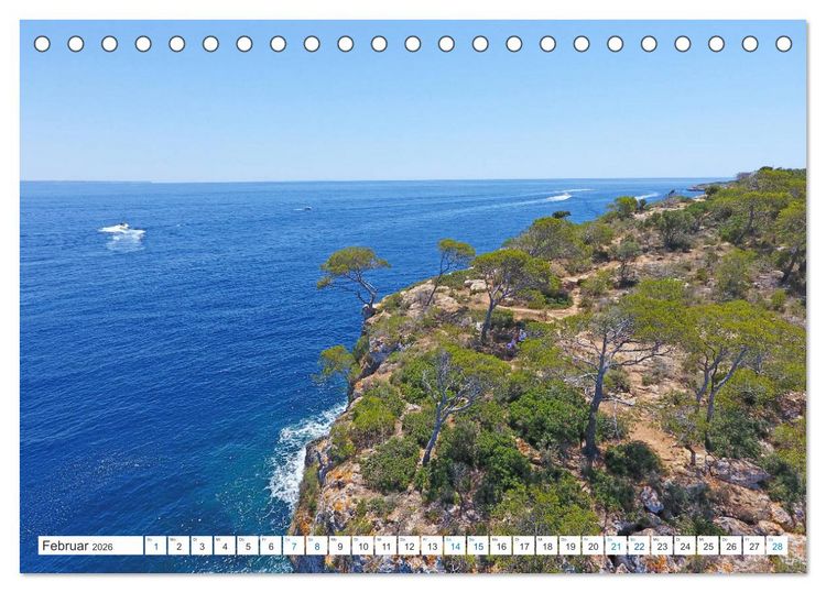 Produktbild: Mallorca - Azurblaues Mittelmeer zum Tr&auml;umen (Tischkalender 2026 DIN A5 quer), CALVENDO Monatskalender