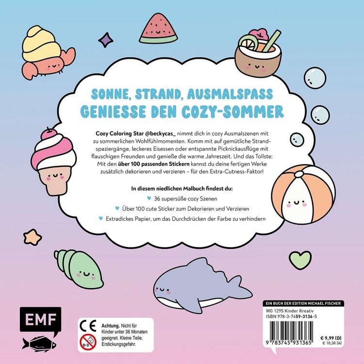 Produktbild: Sunshine Fun &ndash; Cozy Ausmalbuch zum Entspannen und Tr&auml;umen