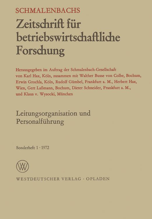 Produktbild: Leitungsorganisation und Personalf&uuml;hrung