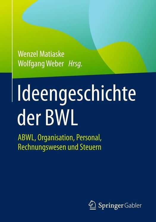 Produktbild: Ideengeschichte der BWL
