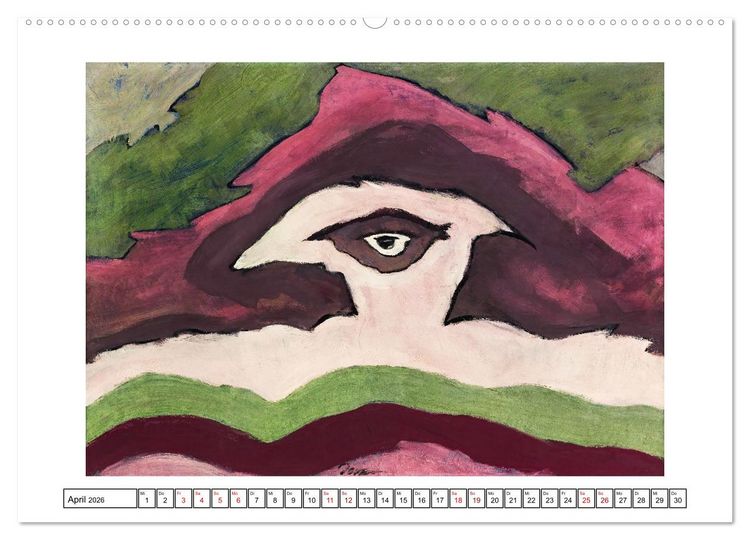Produktbild: Arthur Dove - Abstrakte Impressionen (hochwertiger Premium Wandkalender 2026 DIN A2 quer), Kunstdruck in Hochglanz