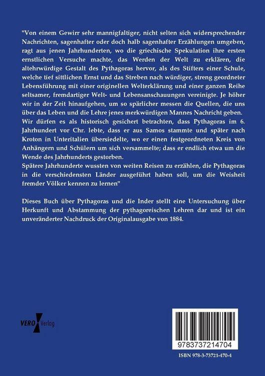 Produktbild: Pythagoras und die Inder