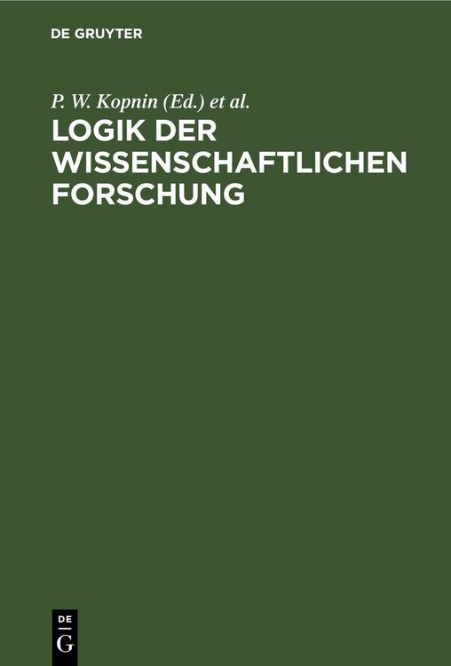 Produktbild: Logik der wissenschaftlichen Forschung