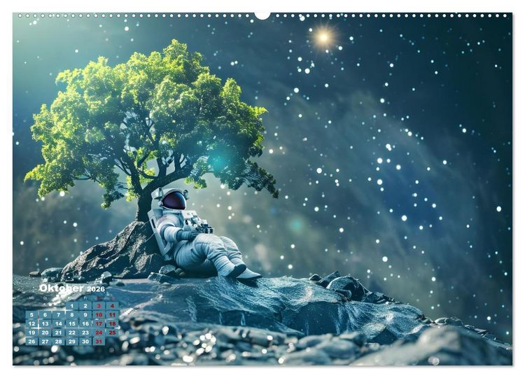 Produktbild: Zwischen Sternenstaub und Stille (Wandkalender 2026 DIN A2 quer), CALVENDO Monatskalender