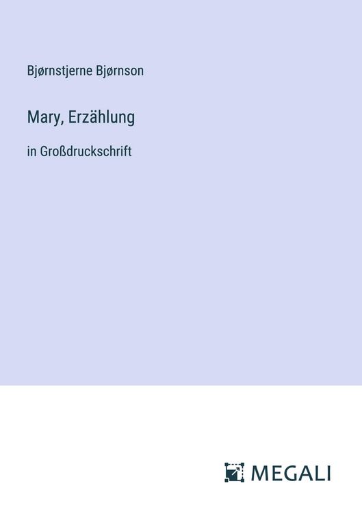 Produktbild: Mary, Erz&auml;hlung