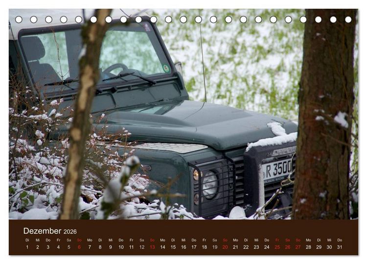 Produktbild: Defender f&uuml;r's Grobe (Tischkalender 2026 DIN A5 quer), CALVENDO Monatskalender