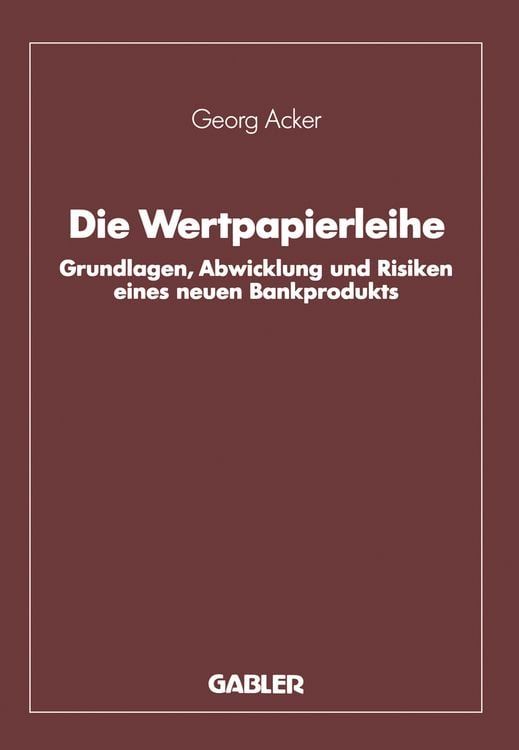 Produktbild: Die Wertpapierleihe