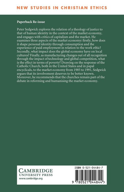 Produktbild: The Market Economy and Christian Ethics