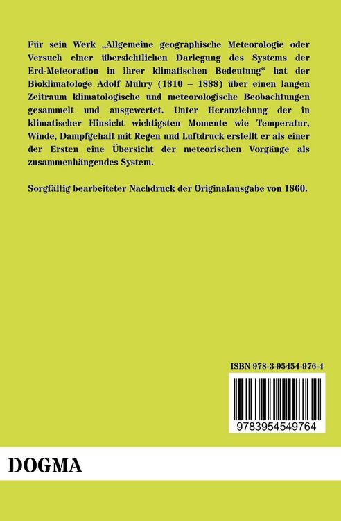 Produktbild: Allgemeine geographische Meteorologie