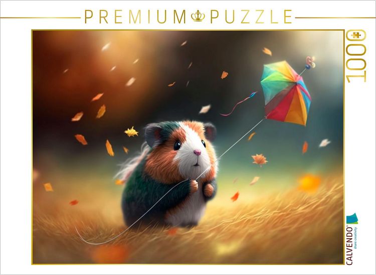 Produktbild: CALVENDO Puzzle Drachenschweinchen | 1000 Teile Lege-Gr&ouml;&szlig;e 64x48cm Foto-Puzzle f&uuml;r gl&uuml;ckliche Stunden