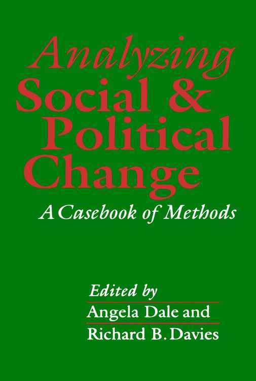 Produktbild: Analyzing Social and Political Change