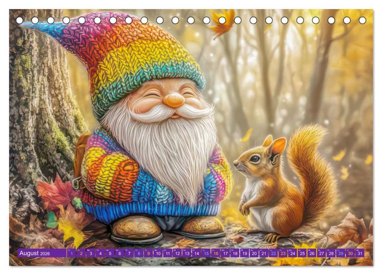 Produktbild: Zwergenland - Kinderkalender (Tischkalender 2026 DIN A5 quer), CALVENDO Monatskalender