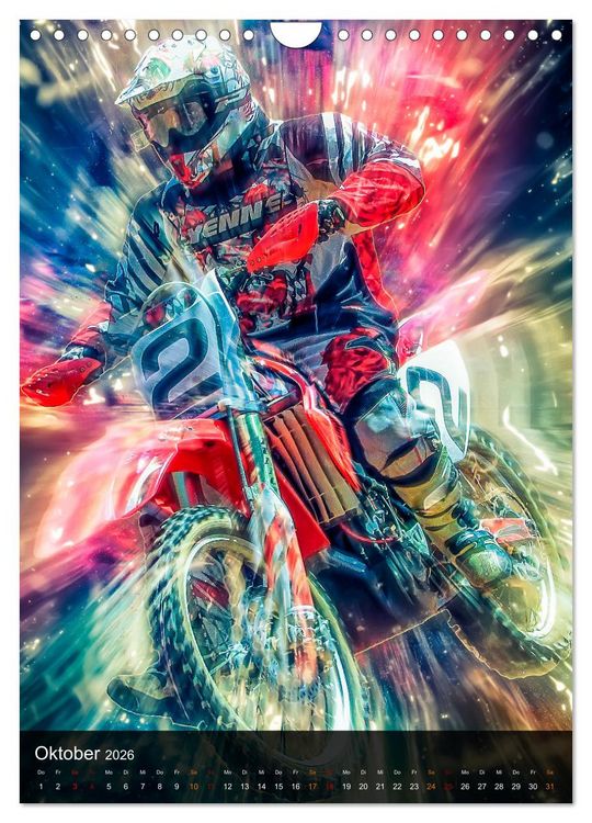 Produktbild: Motocross - einfach faszinierend (Wandkalender 2026 DIN A4 hoch), CALVENDO Monatskalender