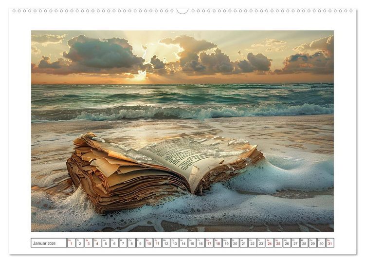 Produktbild: Strandgut (Wandkalender 2026 DIN A2 quer), CALVENDO Monatskalender