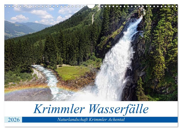 Produktbild: Krimmler Wasserf&auml;lle - Naturlandschaft Krimmler Achental (Wandkalender 2026 DIN A3 quer), CALVENDO Monatskalender