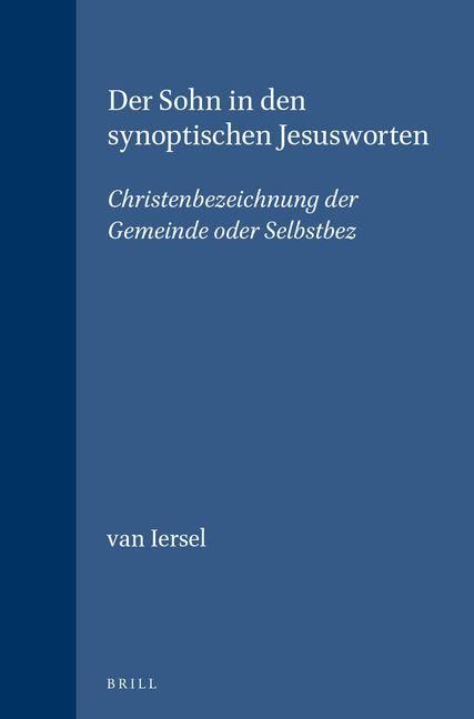 Produktbild: Der Sohn in den synoptischen Jesusworten