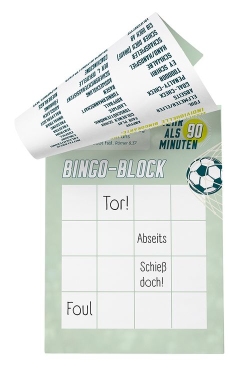 Produktbild: Mehr als 90 Minuten - Bingo-Block Fu&szlig;ball