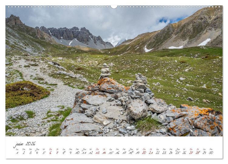 Produktbild: Le col de l'Izoard sur la route des Grandes Alpes (Calendrier mural 2026 DIN A2 vertical) calendrier de bureau