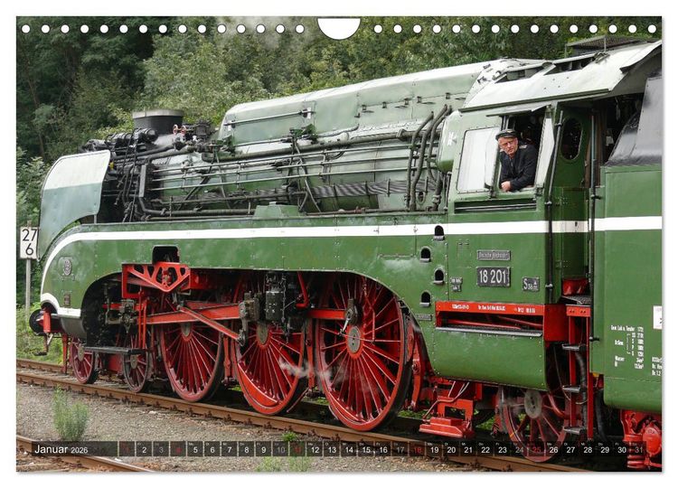 Produktbild: Unter Dampf - Eisenbahnromantik aus vergangener Zeit (Wandkalender 2026 DIN A4 quer), CALVENDO Monatskalender
