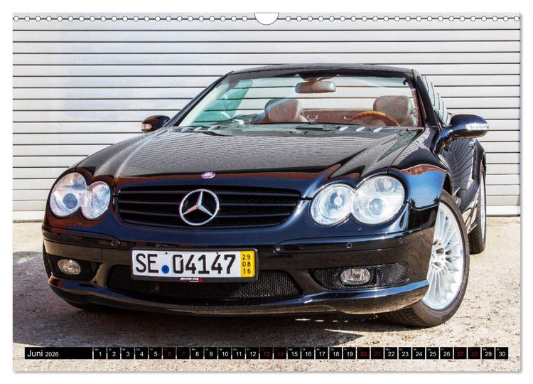 Produktbild: Mercedes SL R230 - Ein Denkmal auf R&auml;dern (Wandkalender 2026 DIN A3 quer), CALVENDO Monatskalender