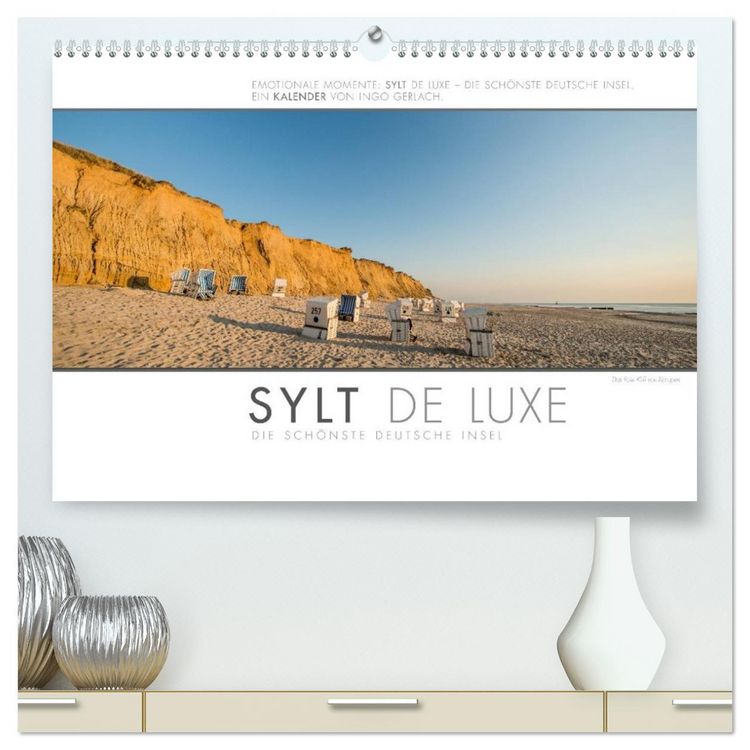 Produktbild: Emotionale Momente: Sylt de Luxe - die sch&ouml;nste deutsche Insel. (hochwertiger Premium Wandkalender 2026 DIN A2 quer), Kunstdruck in Hochglanz