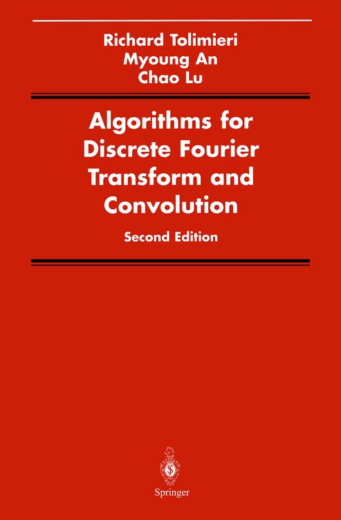 Produktbild: Algorithms for Discrete Fourier Transform and Convolution