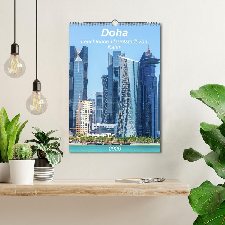 Produktbild: Doha Leuchtende Hauptstadt von Katar (Wandkalender 2026 DIN A3 hoch), CALVENDO Monatskalender