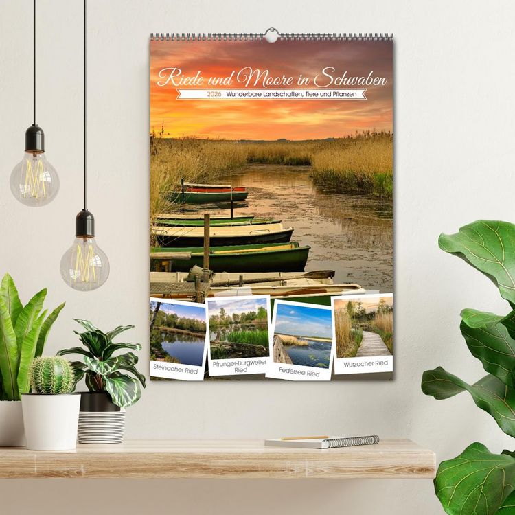 Produktbild: Riede und Moore in Schwaben (Wandkalender 2026 DIN A2 hoch), CALVENDO Monatskalender