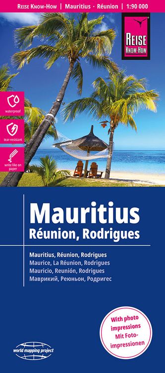 Produktbild: Reise Know-How Landkarte Mauritius, R&eacute;union, Rodrigues (1:90.000)