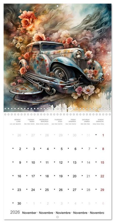 Produktbild: De la m&eacute;canique po&eacute;tique (Calendrier mural carr&eacute; 2026 30x30 cm) Calendrier double avec une page pour vos prises de notes