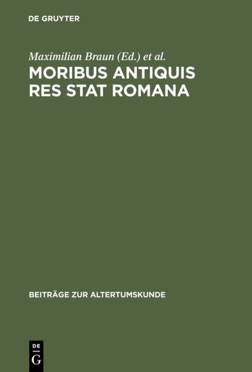 Produktbild: Moribus antiquis res stat Romana