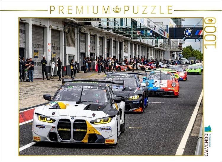 Produktbild: CALVENDO Puzzle Ausfahrt aus der Boxengasse am N&uuml;rburgring | 1000 Teile Lege-Gr&ouml;&szlig;e 64x48cm Foto-Puzzle f&uuml;r gl&uuml;ckliche Stunden