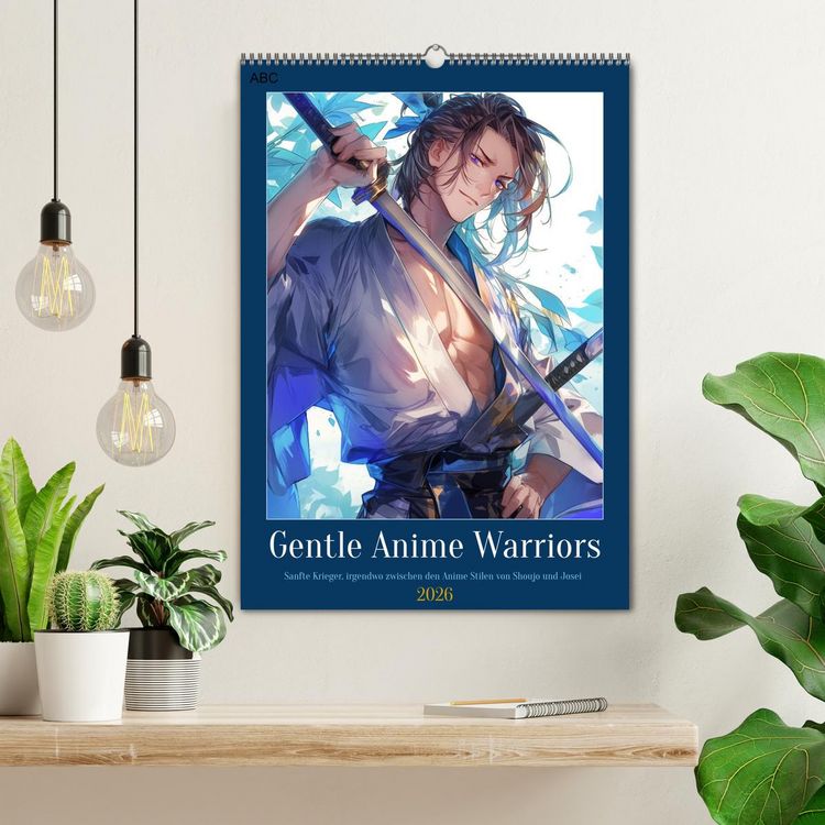 Produktbild: Gentle Anime Warriors (Wandkalender 2026 DIN A2 hoch), CALVENDO Monatskalender