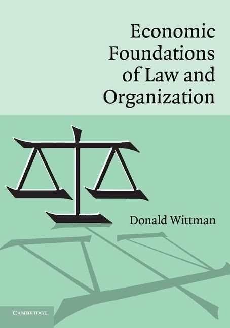 Produktbild: Economic Foundations of Law and Organization