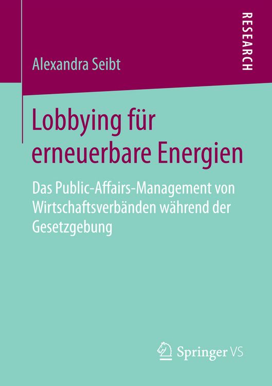Produktbild: Lobbying f&uuml;r erneuerbare Energien