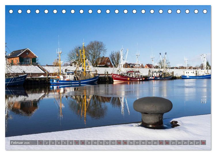 Produktbild: KRUMMH&Ouml;RN Achtzehn Warfend&ouml;rfer plus ein Fischerdorf (Tischkalender 2026 DIN A5 quer), CALVENDO Monatskalender