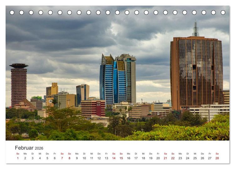 Produktbild: Kenia - Eine Entdeckungsreise durch das Land im Osten Afrikas (Tischkalender 2026 DIN A5 quer), CALVENDO Monatskalender