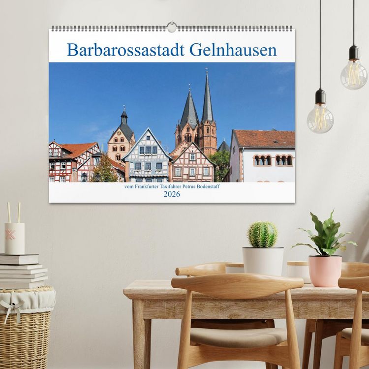 Produktbild: Barbarossastadt Gelnhausen vom Frankfurter Taxifahrer Petrus Bodenstaff (Wandkalender 2026 DIN A2 quer), CALVENDO Monatskalender