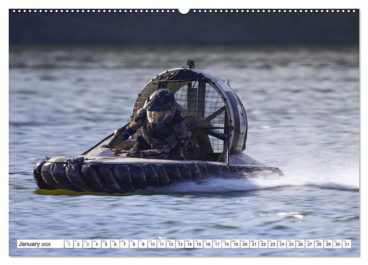 Produktbild: Hovercraft Racing on the Thuringian Sea (Wall Calendar 2026 DIN A2 landscape), CALVENDO 12 Month Wall Calendar