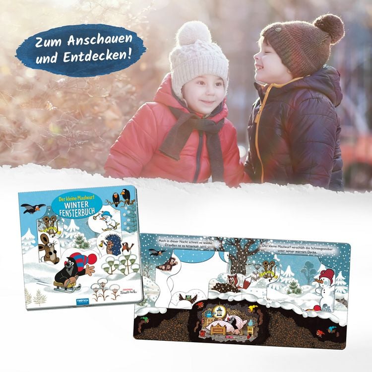 Produktbild: Tr&ouml;tsch Der kleine Maulwurf Winter-Fensterbuch