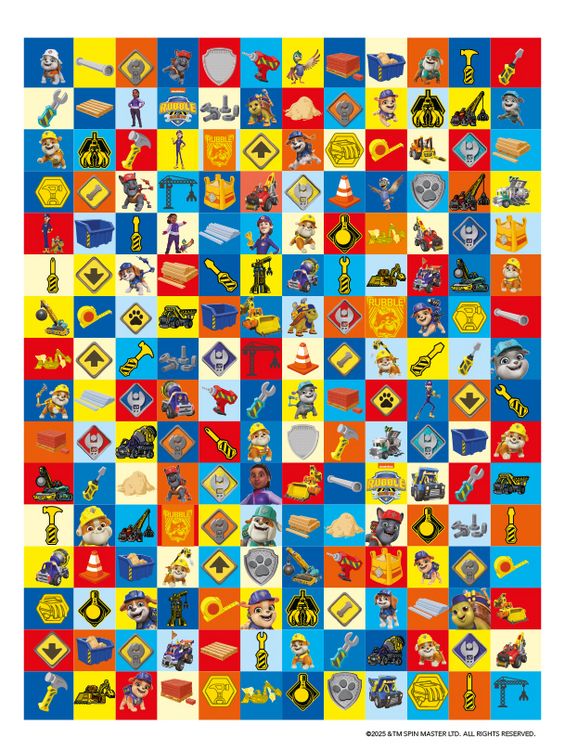 Produktbild: Rubble & Crew: 1001 Sticker: Stickern &ndash; R&auml;tseln &ndash; Ausmalen