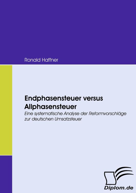 Produktbild: Endphasensteuer versus Allphasensteuer