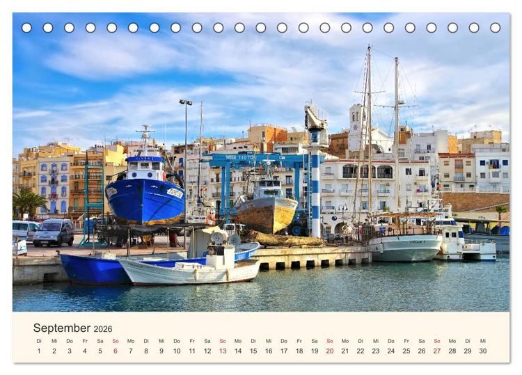Produktbild: Costa Dorada - Die Goldene K&uuml;ste Spaniens (Tischkalender 2026 DIN A5 quer), CALVENDO Monatskalender