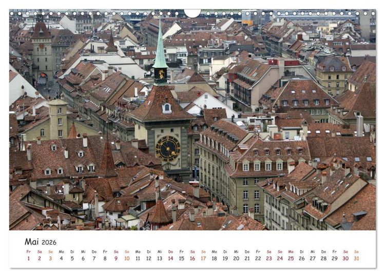 Produktbild: Bern... / Sehen und Erleben / Fotografischer Stadtrundgang (Wandkalender 2026 DIN A3 quer), CALVENDO Monatskalender
