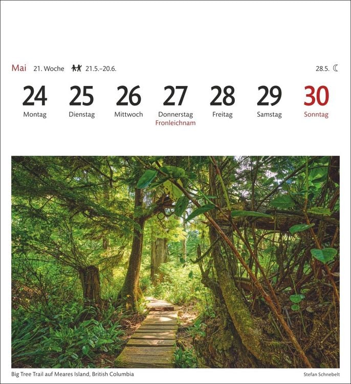 Produktbild: Kanada Sehnsuchtskalender 2027 - Wochenkalender mit 53 Postkarten