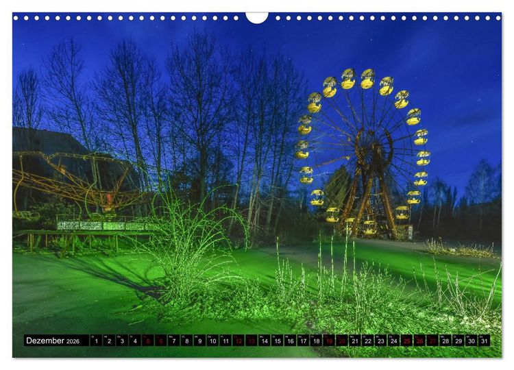 Produktbild: Tschernobyl - Prypjat - Die radioaktive Geisterstadt (Wandkalender 2026 DIN A3 quer), CALVENDO Monatskalender