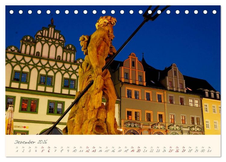 Produktbild: Weimar Die europ&auml;ische Kulturstadt (Tischkalender 2026 DIN A5 quer), CALVENDO Monatskalender