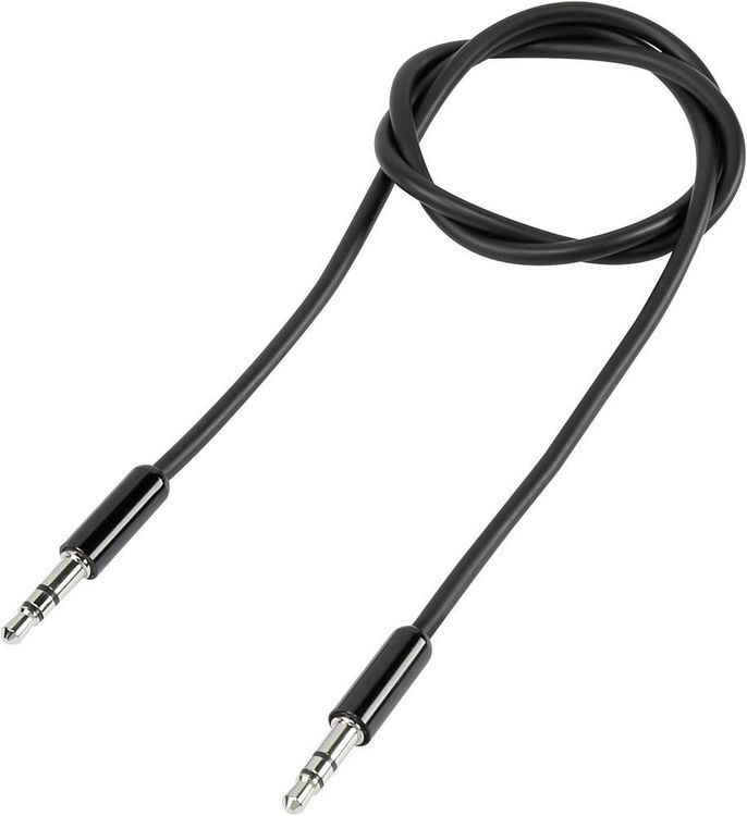 Produktbild: SpeaKa Professional SP-7870044 Klinke Audio Anschlusskabel [1x Klinkenstecker 3.5 mm - 1x Klinkenstecker 3.5 mm] 1.00 m Schwarz SuperSoft-Ummantelung