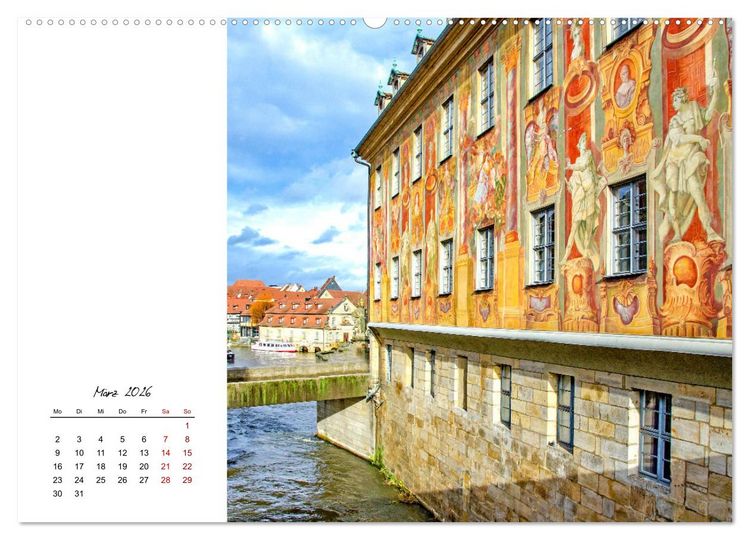 Produktbild: Reiseziel Bamberg (hochwertiger Premium Wandkalender 2026 DIN A2 quer), Kunstdruck in Hochglanz