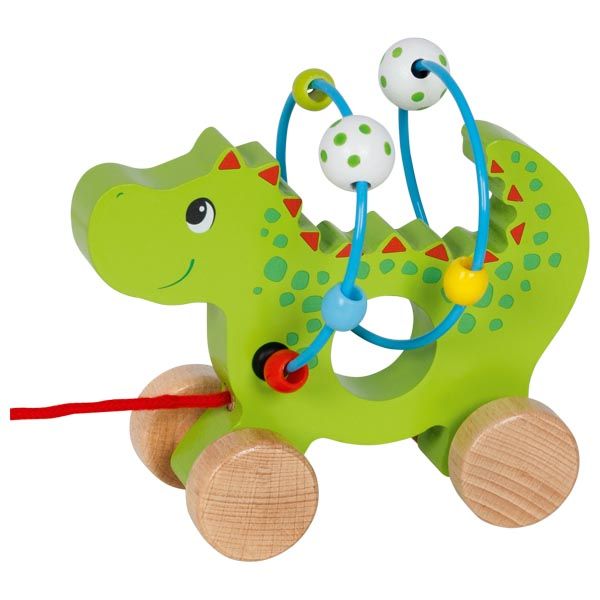 Produktbild: Ziehtier mit Motorikschleife Drache